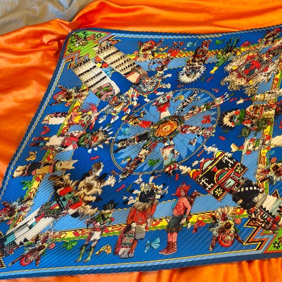 Hermes Plisse Kachina Scarf - Picture 13 of 13